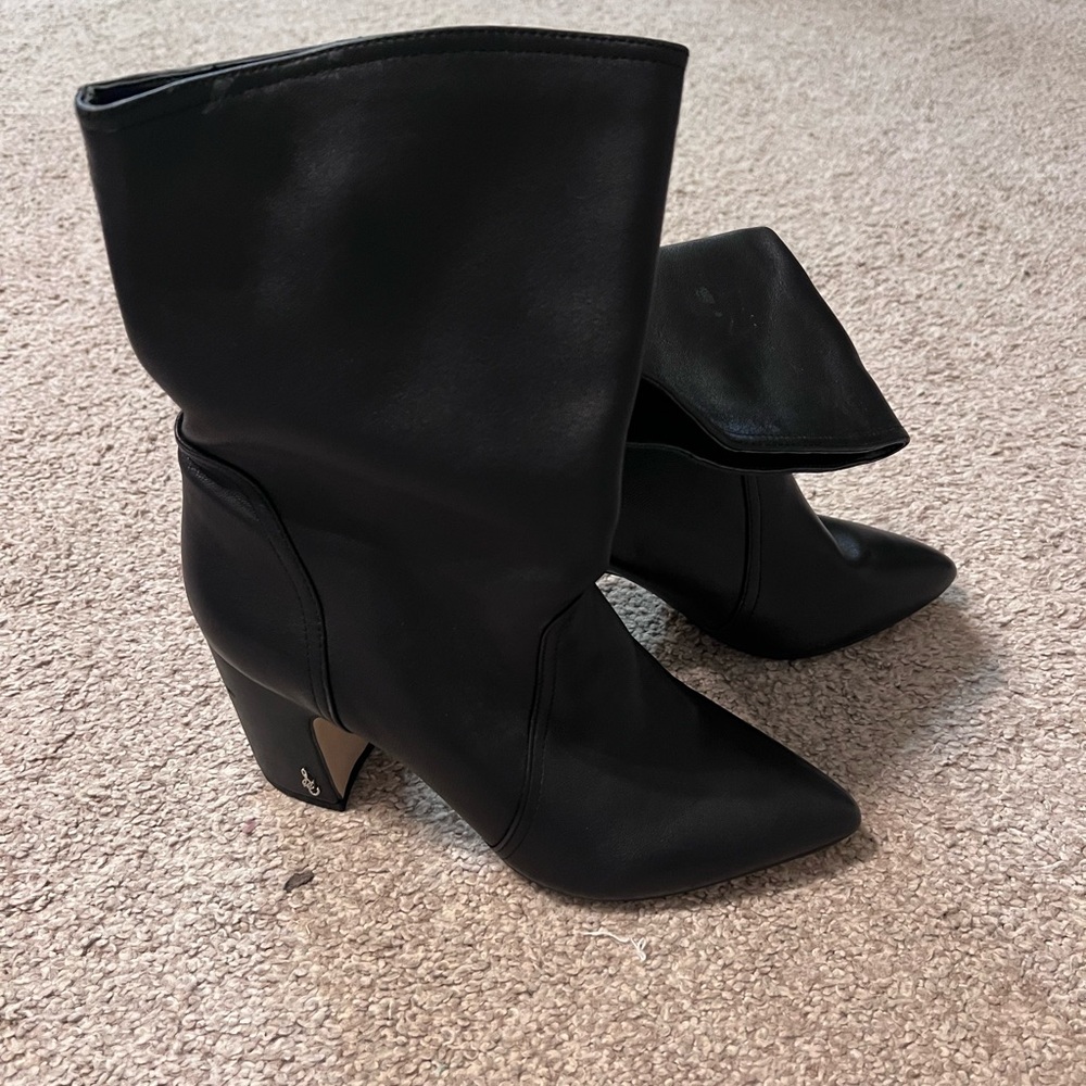 Black Sam Edelman Leather Women's Boots size 8